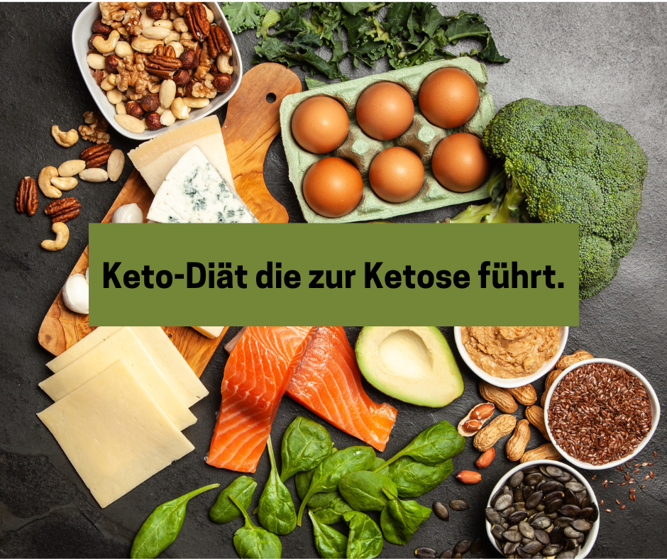 Lebensmittel die zur Keto-Diät passen und zur Ketose führt.