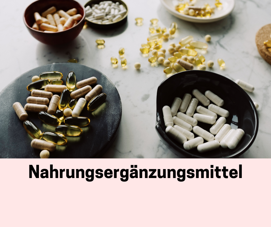 Verschiedene Sorten an Nahrungsergänzungsmitteln.