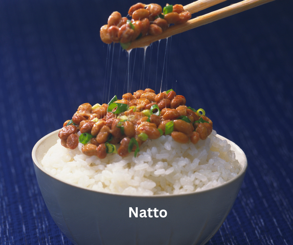 Natto Gericht mit Reis.
