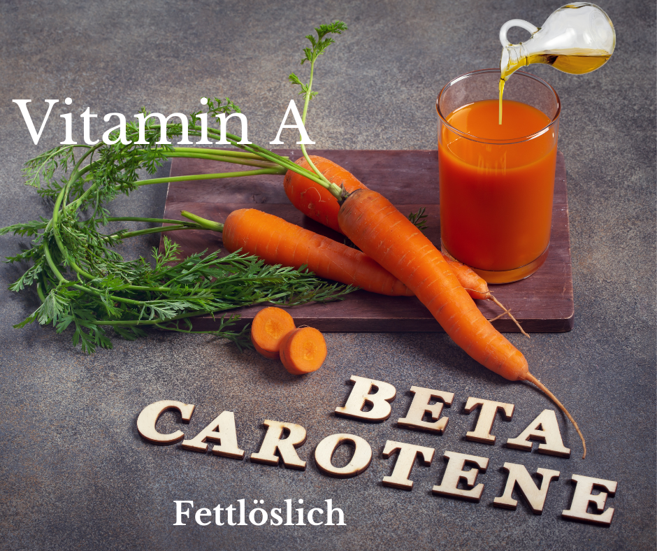 Möhren reich an Vitamin A und Beta-Carotin