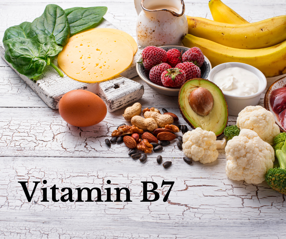 Vitamin B7 reiche Lebensmittel.