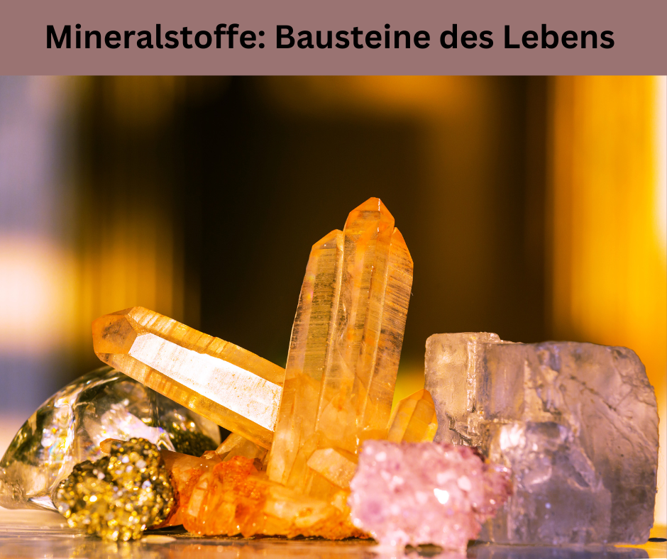 Verschiedene Mineralstoffe.